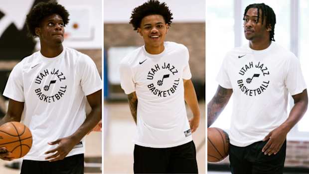 Taylor Hendricks, Keyonte George, and Brice Sensabaugh